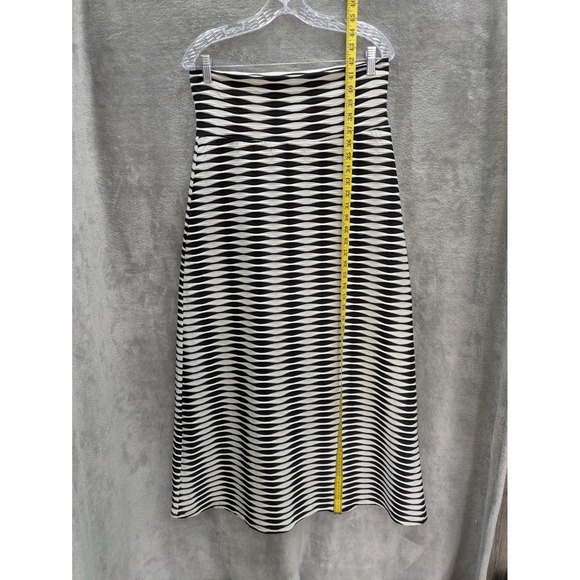 SOHO Beauty Dresses & Skirts - Women's Maxi Skirt Medium Waved‎ Stripes Textured Stretch Casual Artsy Boho READ